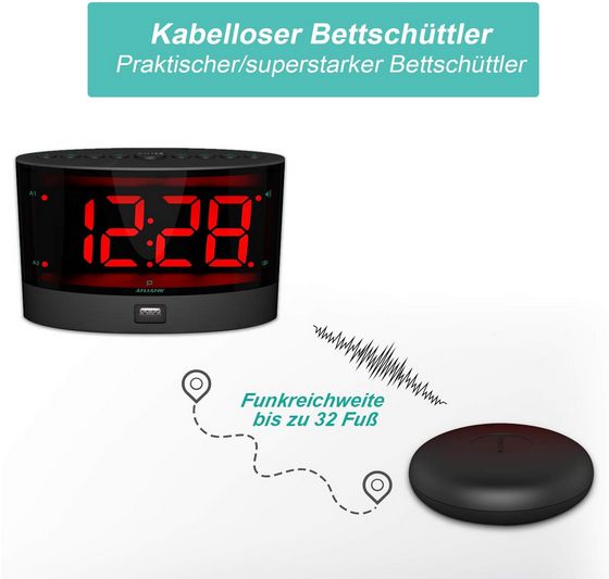 Sehr Lauter Wecker Mit Kabelloser Vibrations